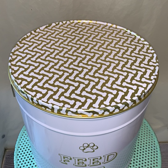 FEED ME XL Fringe Pet Food Storage Tin With Lid - Picture 5 of 15